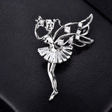 Red Trees Brand High Quality Elegant Sparkly Brooch With AAA Cubic Zirconia Flower Shape in Box