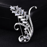 Red Trees Brand High Quality Elegant Sparkly Brooch With AAA Cubic Zirconia Flower Shape in Box