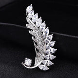 Red Trees Brand High Quality Elegant Sparkly Brooch With AAA Cubic Zirconia Flower Shape in Box