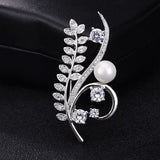 Red Trees Brand High Quality Elegant Sparkly Brooch With AAA Cubic Zirconia Flower Shape in Box