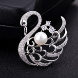 Red Trees Brand High Quality Elegant Sparkly Brooch With AAA Cubic Zirconia Flower Shape in Box