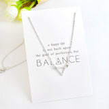 Simple Hollow Triangle Fatima Palm with Heart Three Wishes Stars Pendant Necklace Gold Silver Minimalist Mini collar collier
