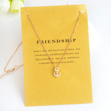 Simple Hollow Triangle Fatima Palm with Heart Three Wishes Stars Pendant Necklace Gold Silver Minimalist Mini collar collier
