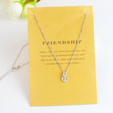 Simple Hollow Triangle Fatima Palm with Heart Three Wishes Stars Pendant Necklace Gold Silver Minimalist Mini collar collier