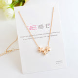 Simple Hollow Triangle Fatima Palm with Heart Three Wishes Stars Pendant Necklace Gold Silver Minimalist Mini collar collier